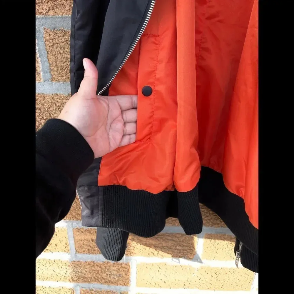 DANIEL PATRICK los angeles Cold Shoulder Bomber Large Black - Image 13