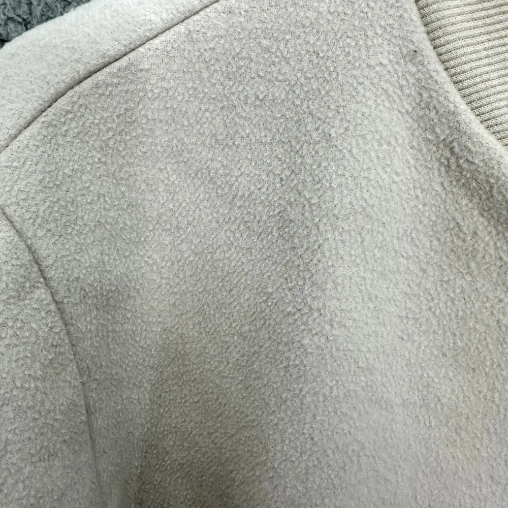 Thakoon Collective Trench Coat Womens Small Ivory Wool Blend Pocket Front Luxury - Image 5