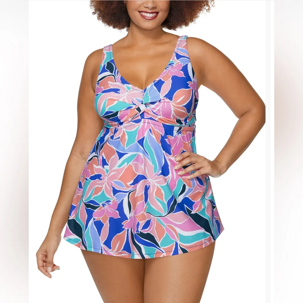 Raisins Curve Floral Lucia Swim Dress - Image 3