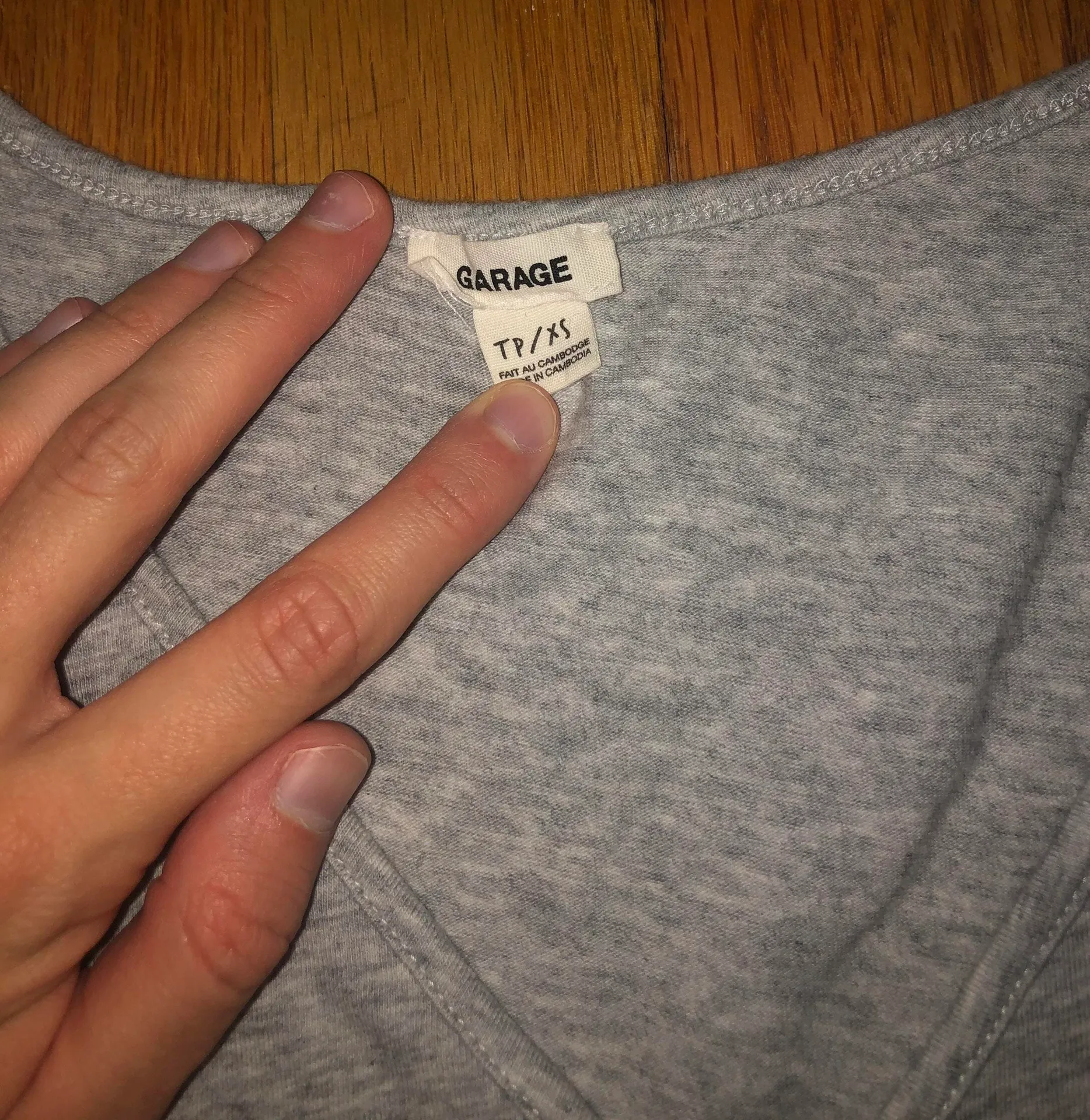 Garage Gray Crop Top - Image 4