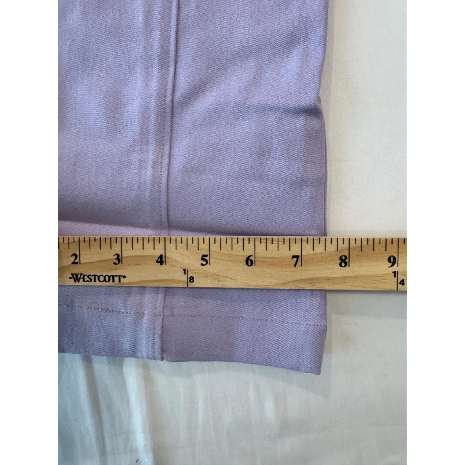 Hill House The Claire Stretch Preppy Quiet Luxury Casual Lavender Pant NWT Small - Image 4