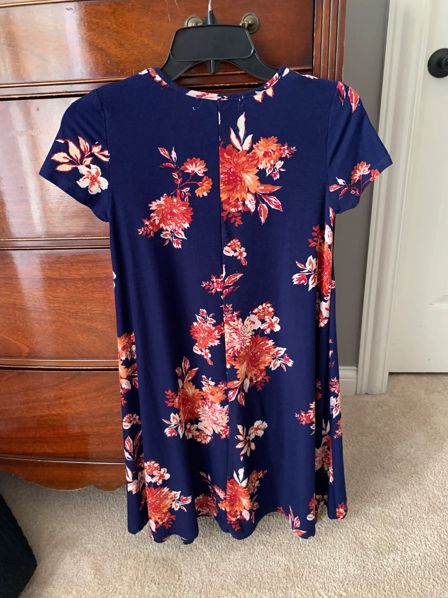 Floral Dress Blue Size XXS - Image 4