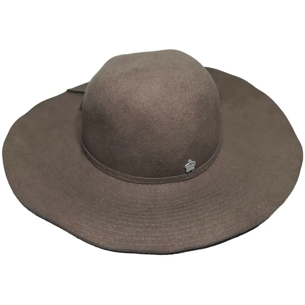 Christy’s Crown Collection By Tony Merenda 100% Wool Gray Taupe Floppy Sun Hat - Image 3