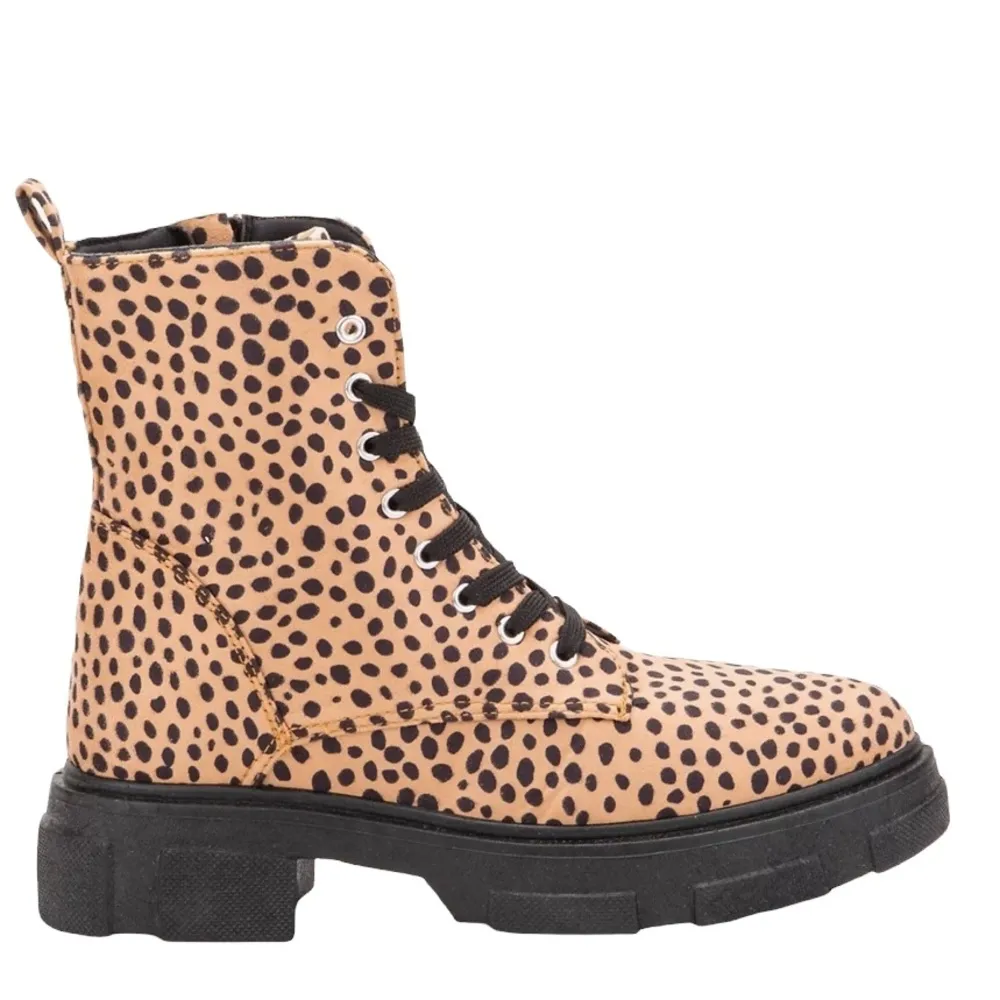 Olivia Miller  Normie leopard print combat boots - Image 2