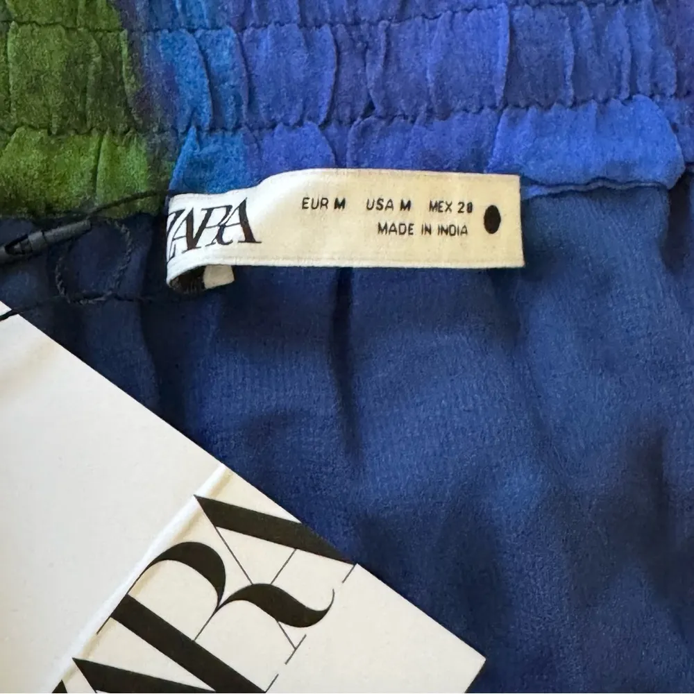 Zara Multicolored Asymmetrical Beaded boho Mini Skirt Size M NWT - Image 7