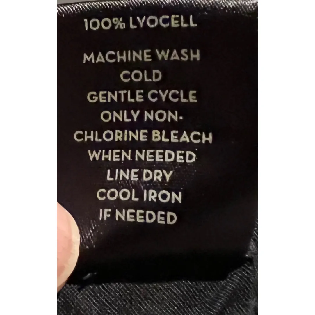 Ann Taylor Black Lyocell Joggers Womens Small Elastic Waist Drawstring Pants EUC - Image 6