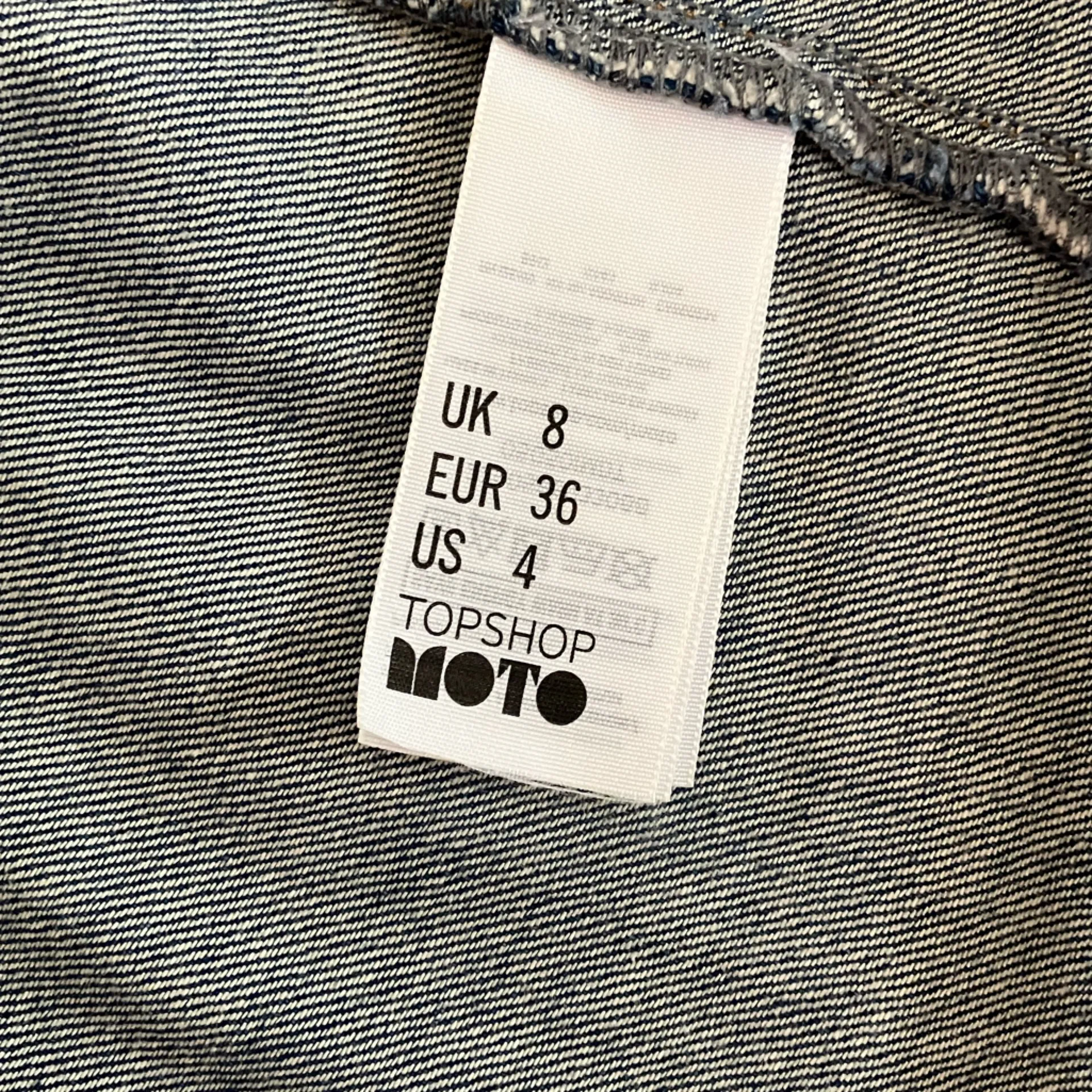 Topshop Moto Denim Long Sleeve 100% Cotton Button-Up Dress Size 4 - Image 10