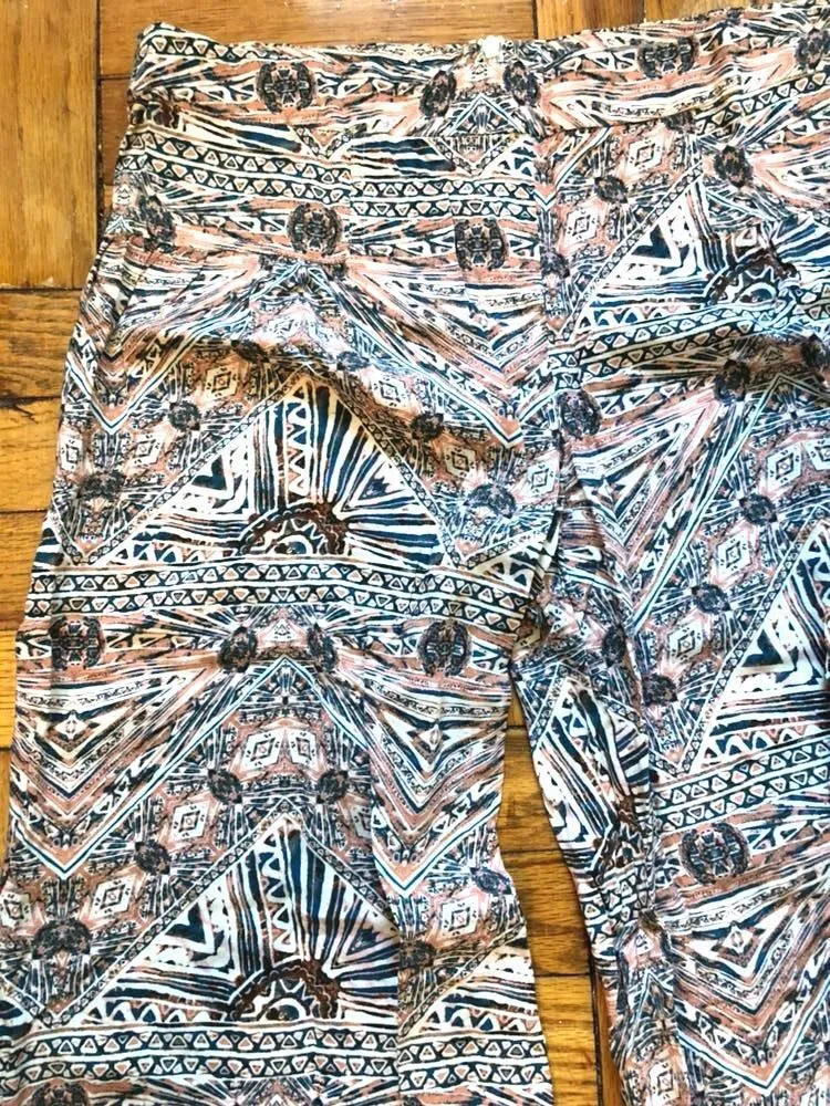 Printed Palazzo Style High Waist Pants - Image 7