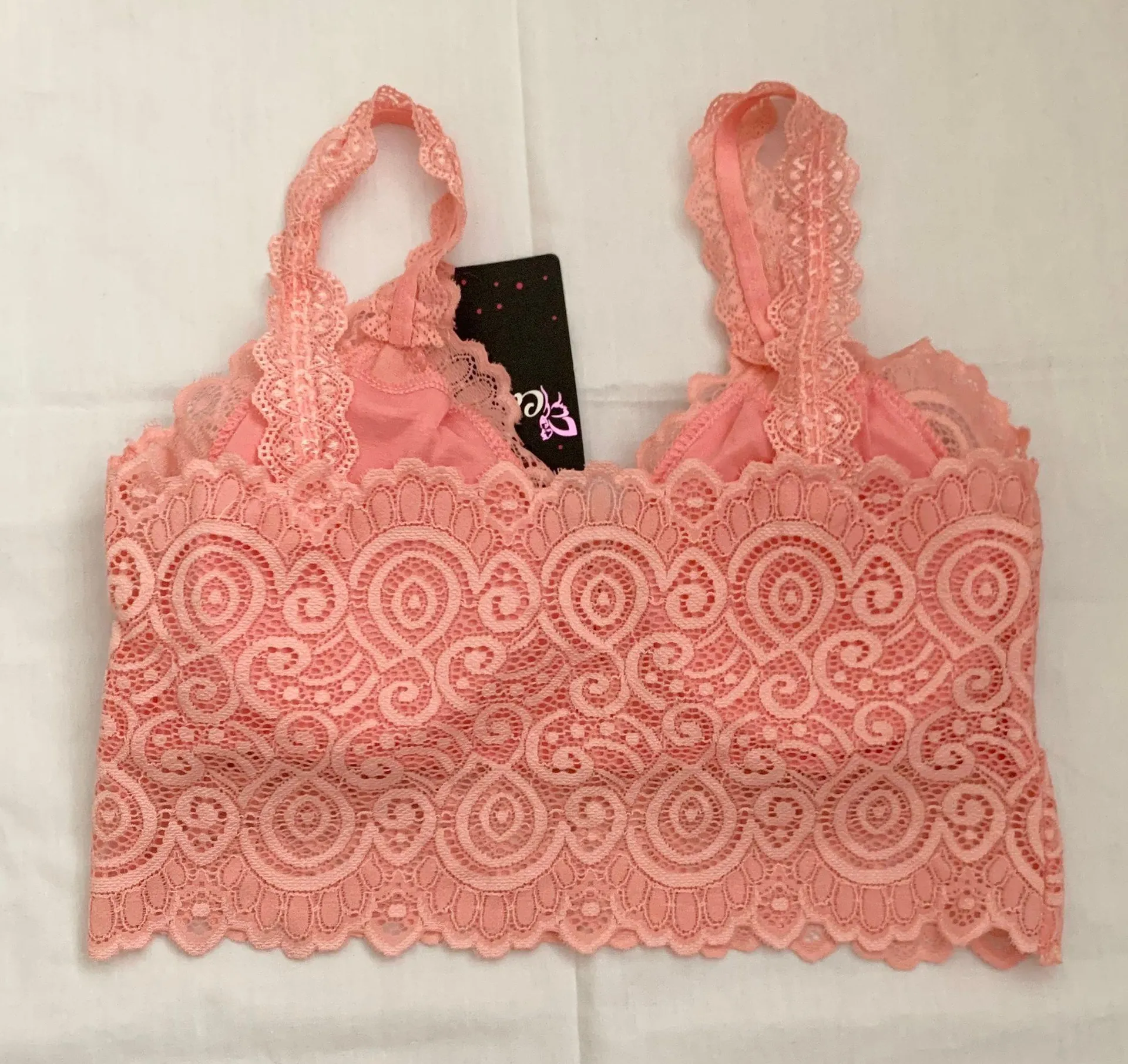 Bralette Bra Top Pink - Image 2