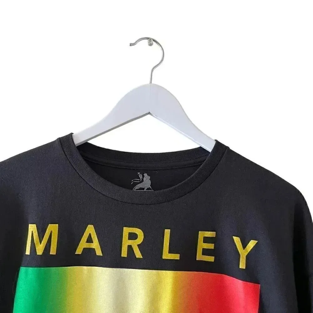 ZION Rootswear Unisex “Marley” Graphic Cotton Short Sleeves SZ XL Black - Image 2