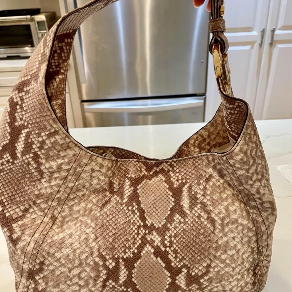 Michael Kors Large  python pattern shoulder bag - Image 2