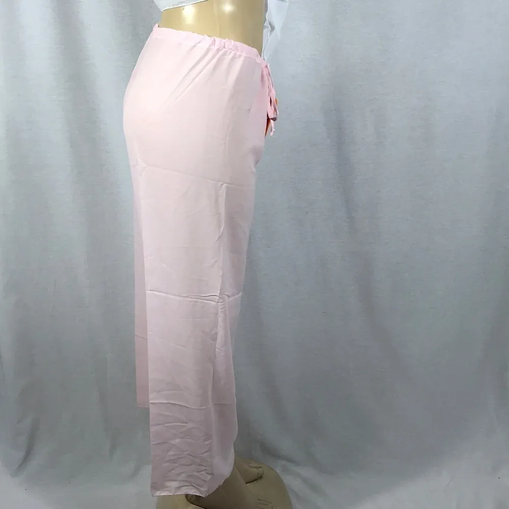 Zuliana Size Medium Light Pink Beach Pants With Waist Tie. New With Tags - Image 3