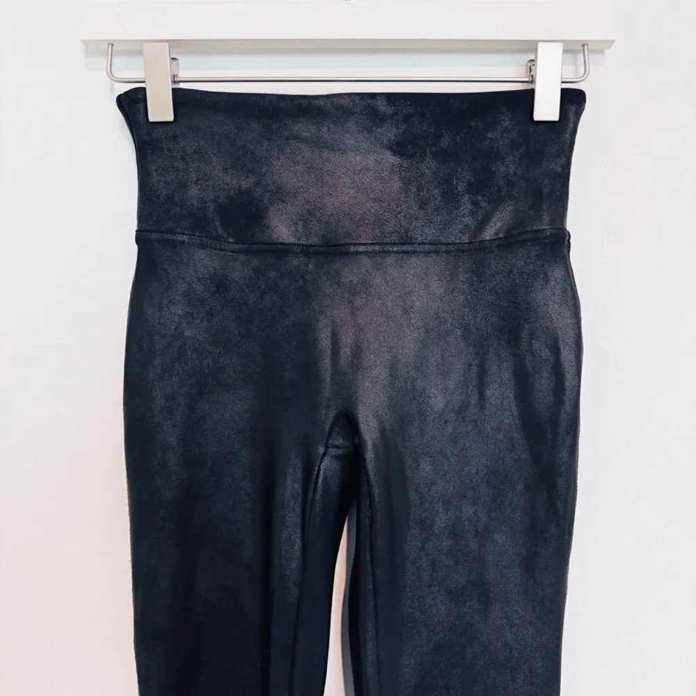 Spanx Faux Leather High Rise Leggings in Black Shapewear Contemporary Size Small - Image 3