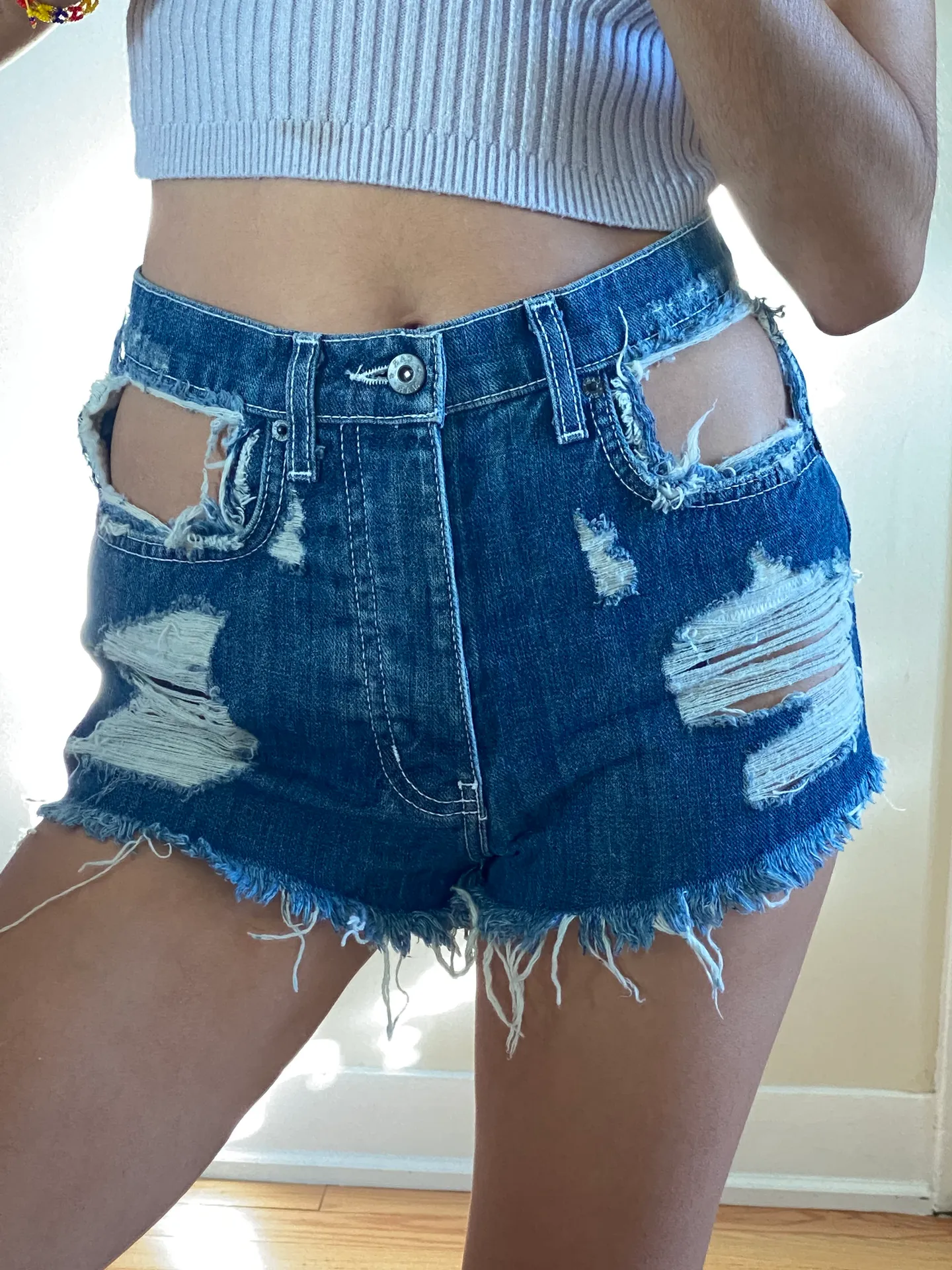 Cut Out Shorts - Image 2