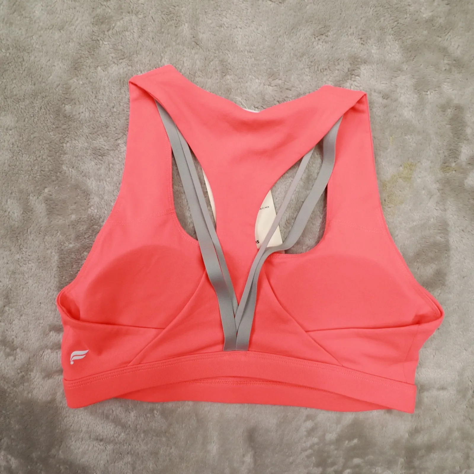 Fabletics Orange Kessler Medium Impact Sports Bra II size Medium NWT - Image 7