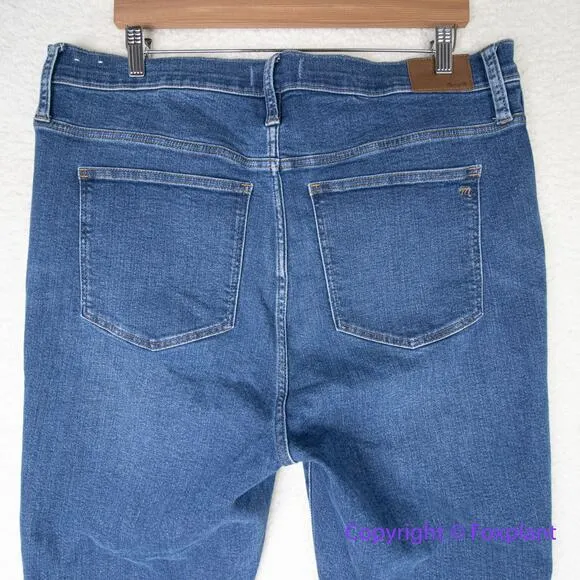NEW Madewell Tall 10" High-Rise Skinny Jeans in Wendover Wash:‎ TENCEL, 34T - Image 8