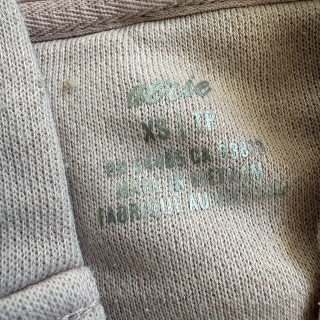 Aerie Jet Setter Hoodie- Light Blush Pink- Size XS - Image 3