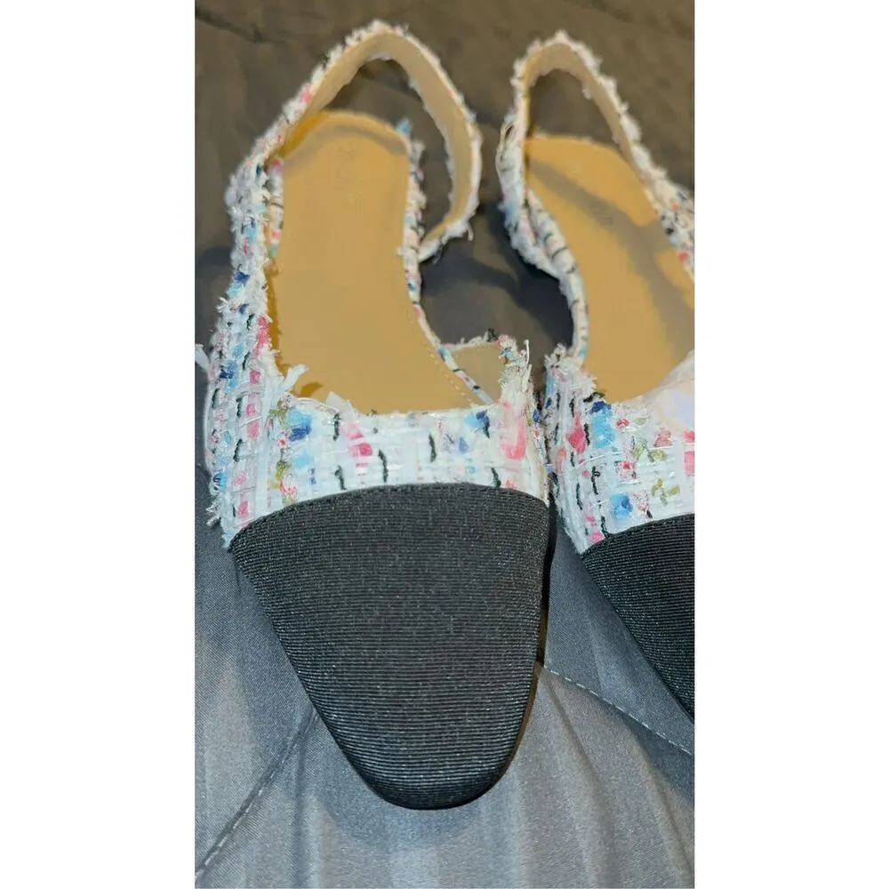 Adrizzlein Womens Slingback Flat shoes Size 9.5 - Image 6