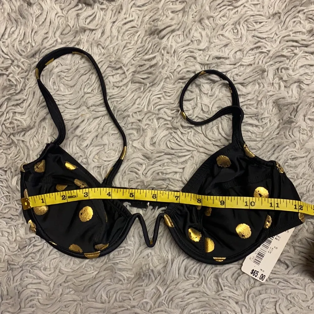 Vintage Bikini Top 90s Polkadot Swimsuit Swim S Small M Medium New - Image 8