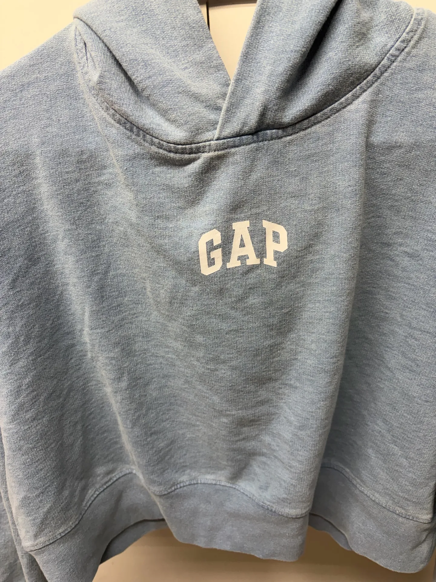 Gap Cropped Hoodie Blue - Image 3