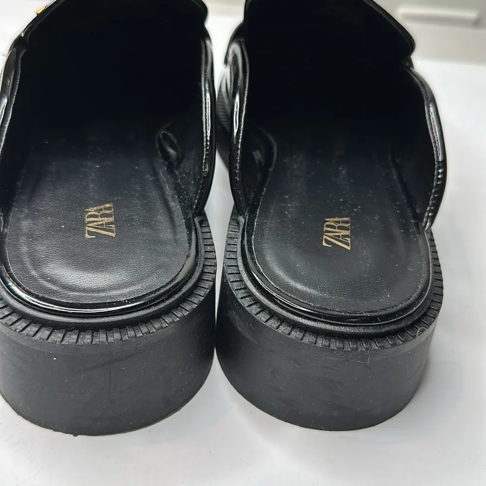 Zara Buckle Loafer Mules - Image 3