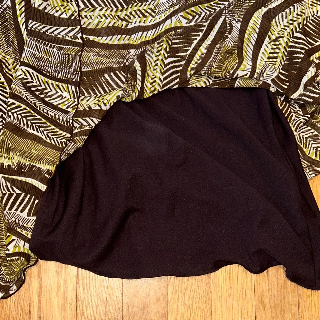 Cato Multicolor Asymmetrical‎ Sleeveless Ruffle Blouse Plus size 14-16 - Image 6