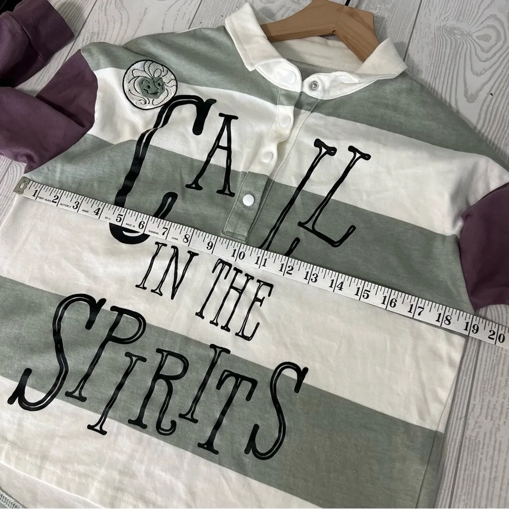 Disney Parks Haunted Mansion Polo Shirt Call The Spirits Madame Leota Halloween - Image 4