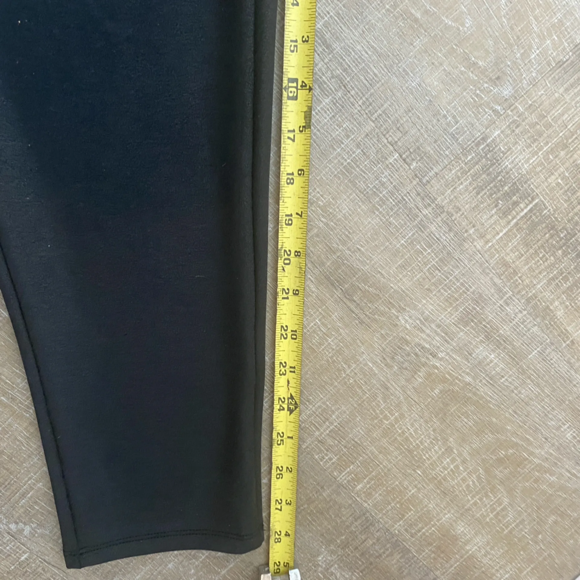 Rachel Zoe Black Jogger Pants Womens M Black Faux Leather Relaxed Fit Drawstring - Image 13