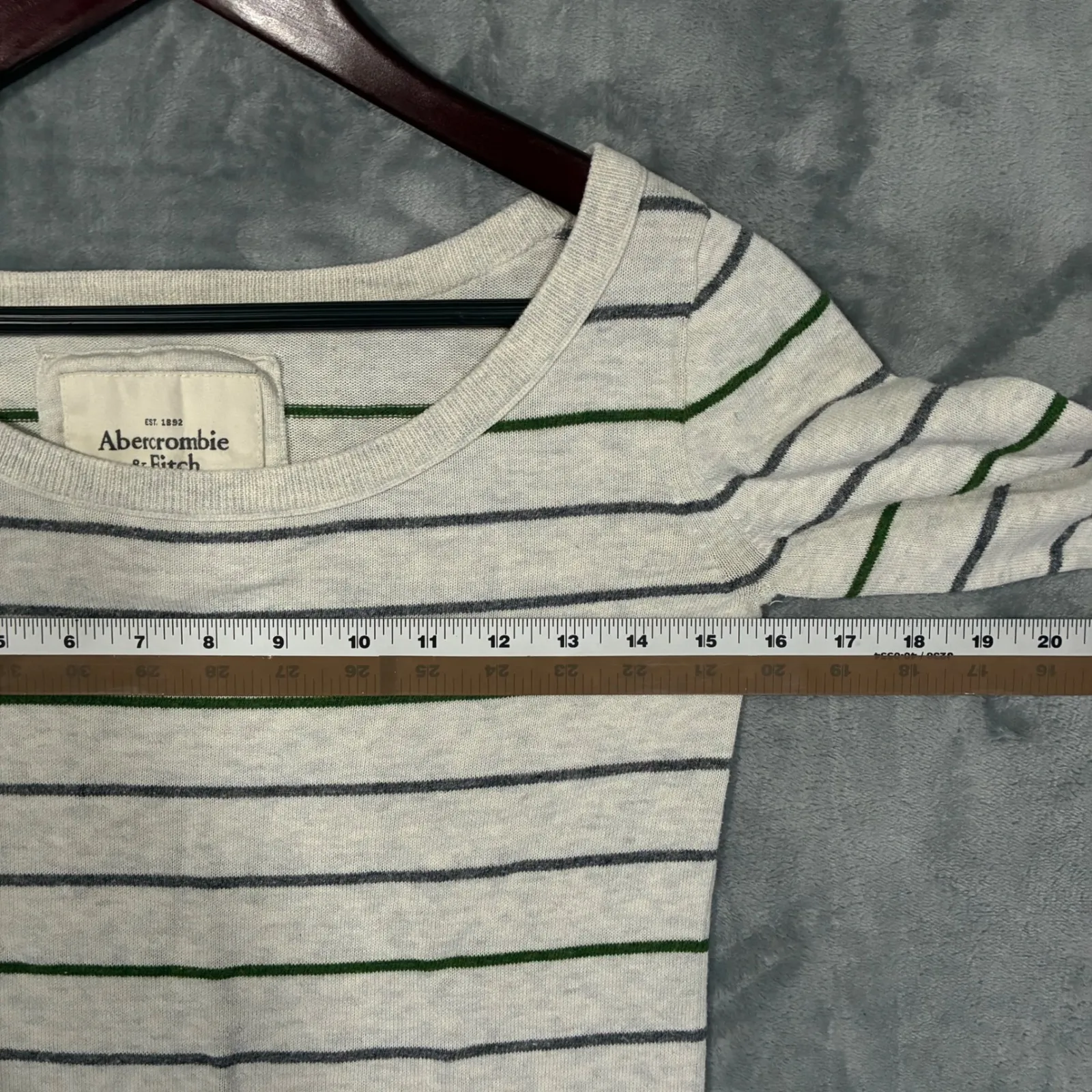 Abercrombie Fitch Striped Long Sleeve Sweater Top Women's XS Casual Everyday - Image 7