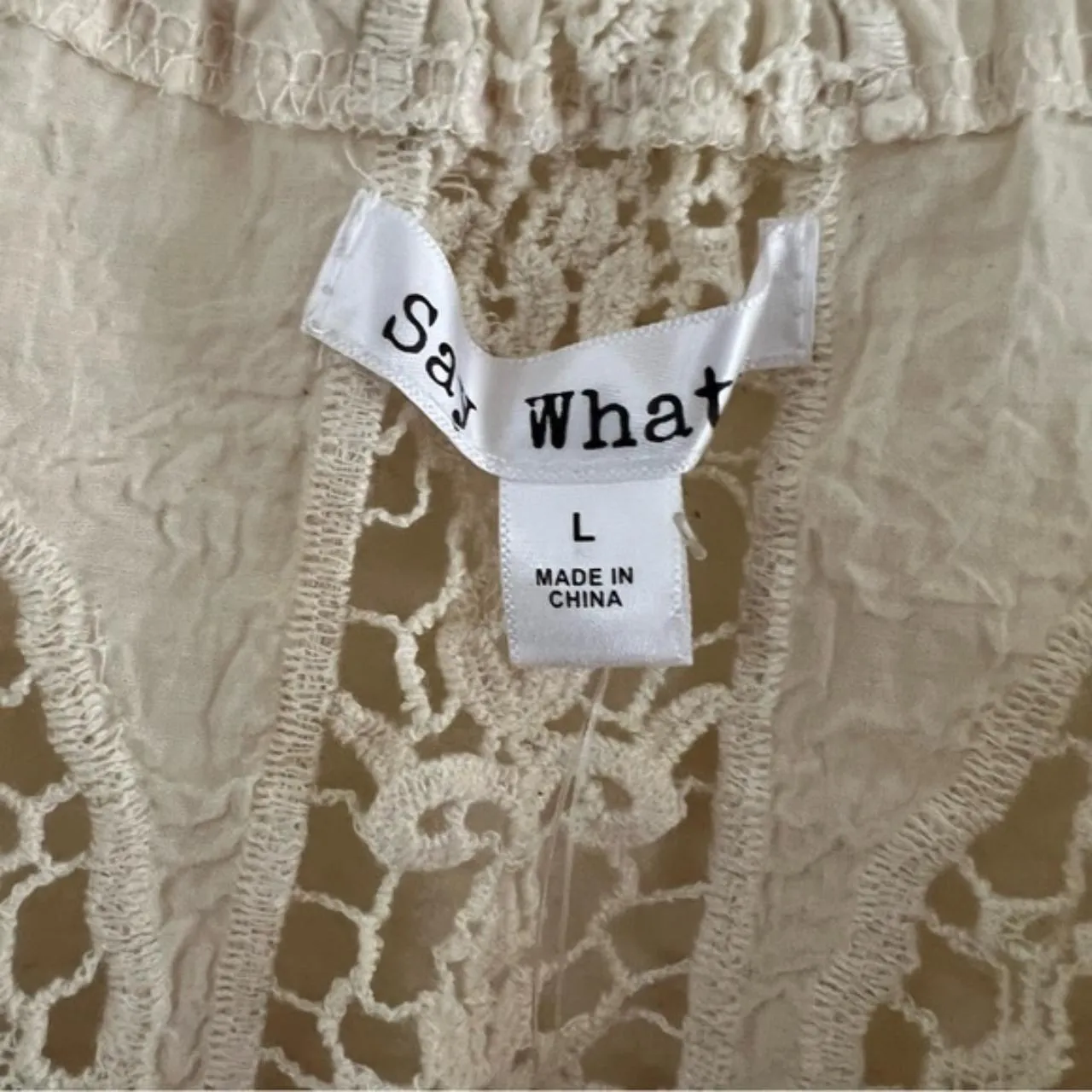 Say What? Cream Off Shoulder Blouse - Image 4