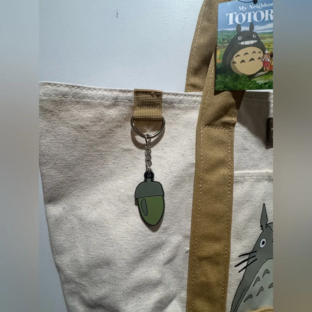 Studio Ghibli My Neighbor Totoro Acorn Charm Tote Bag - Image 4