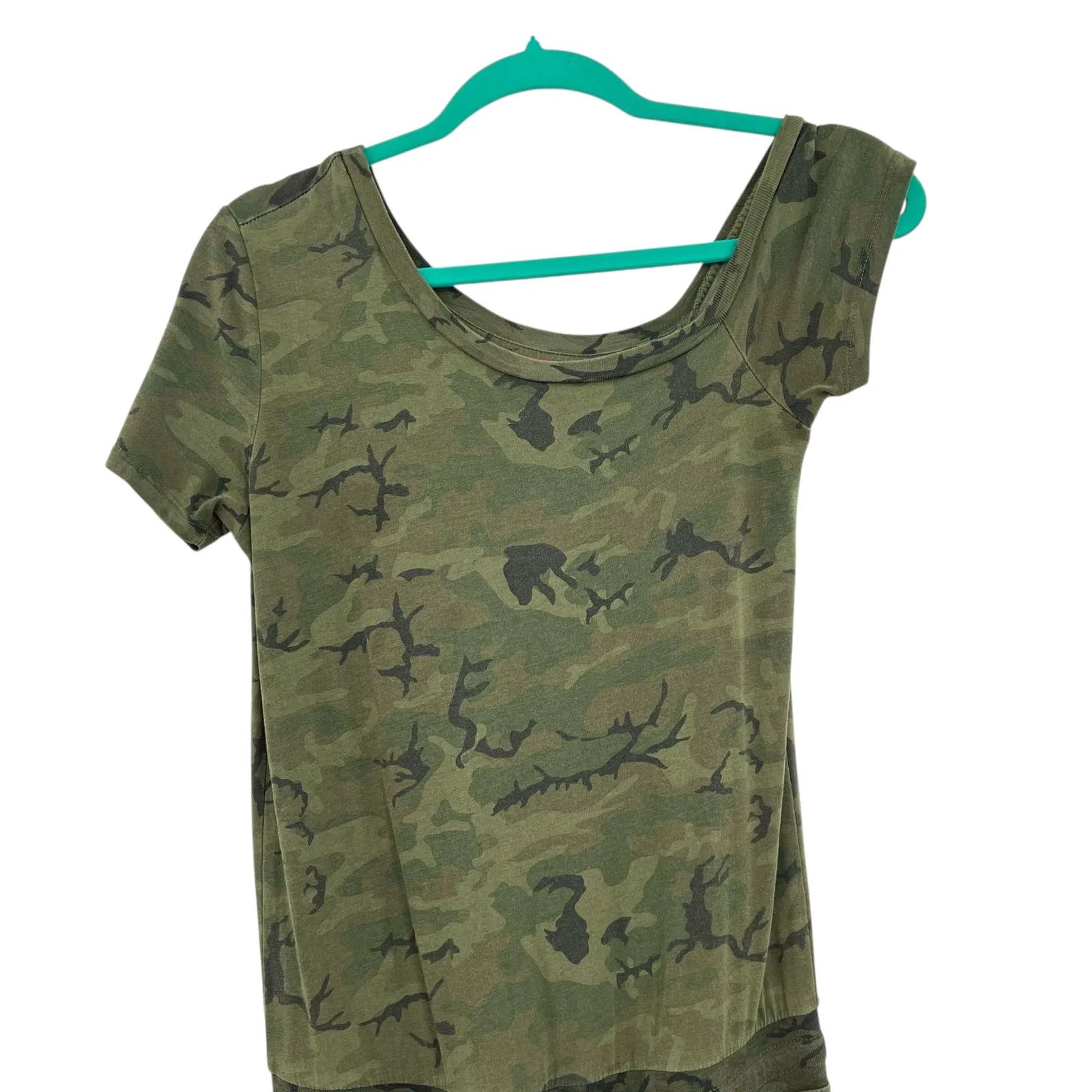 n:Philanthropy Britton Jumpsuit Off the Shoulder Camo Print Green Size XS - Image 5