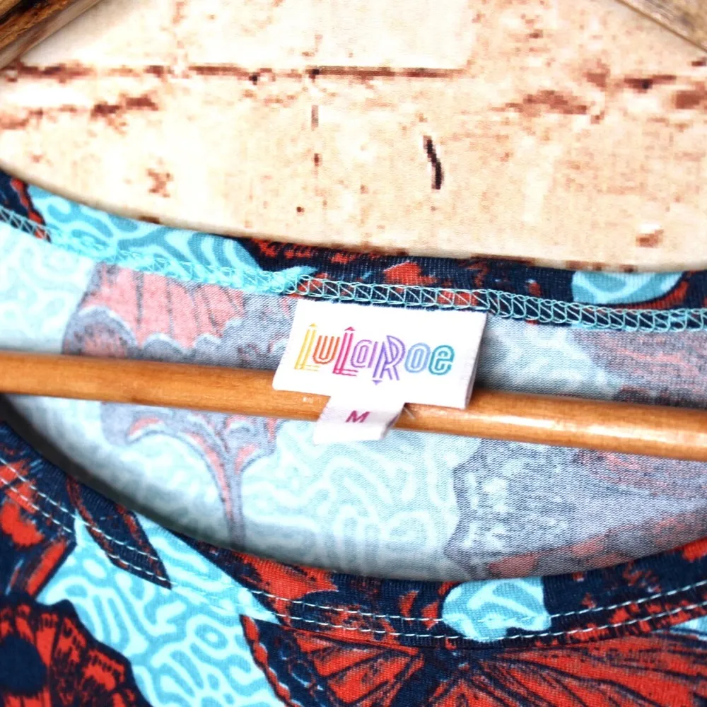 LuLaRoe | Julia 3/4 Sleeve Butterfly Dress - Image 3