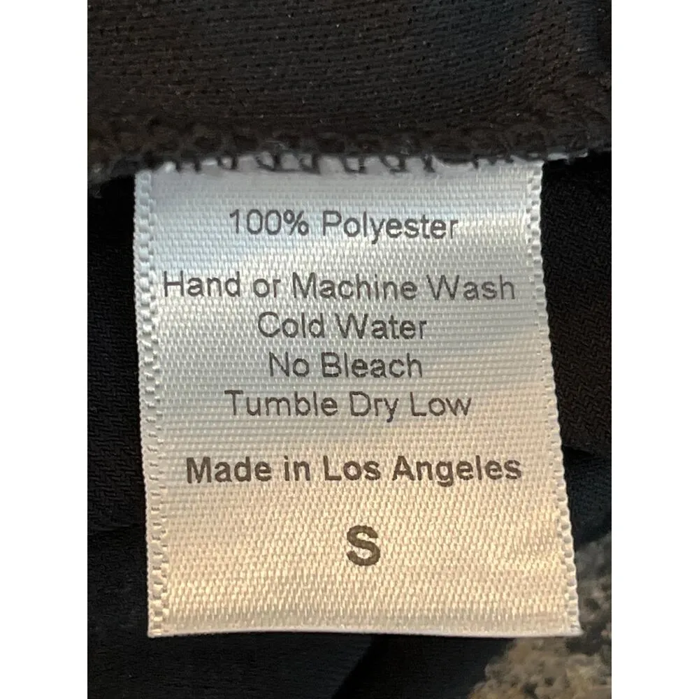 Lucy in the Sky New Cutout One Shoulder Bodysuit Black Small - Image 9