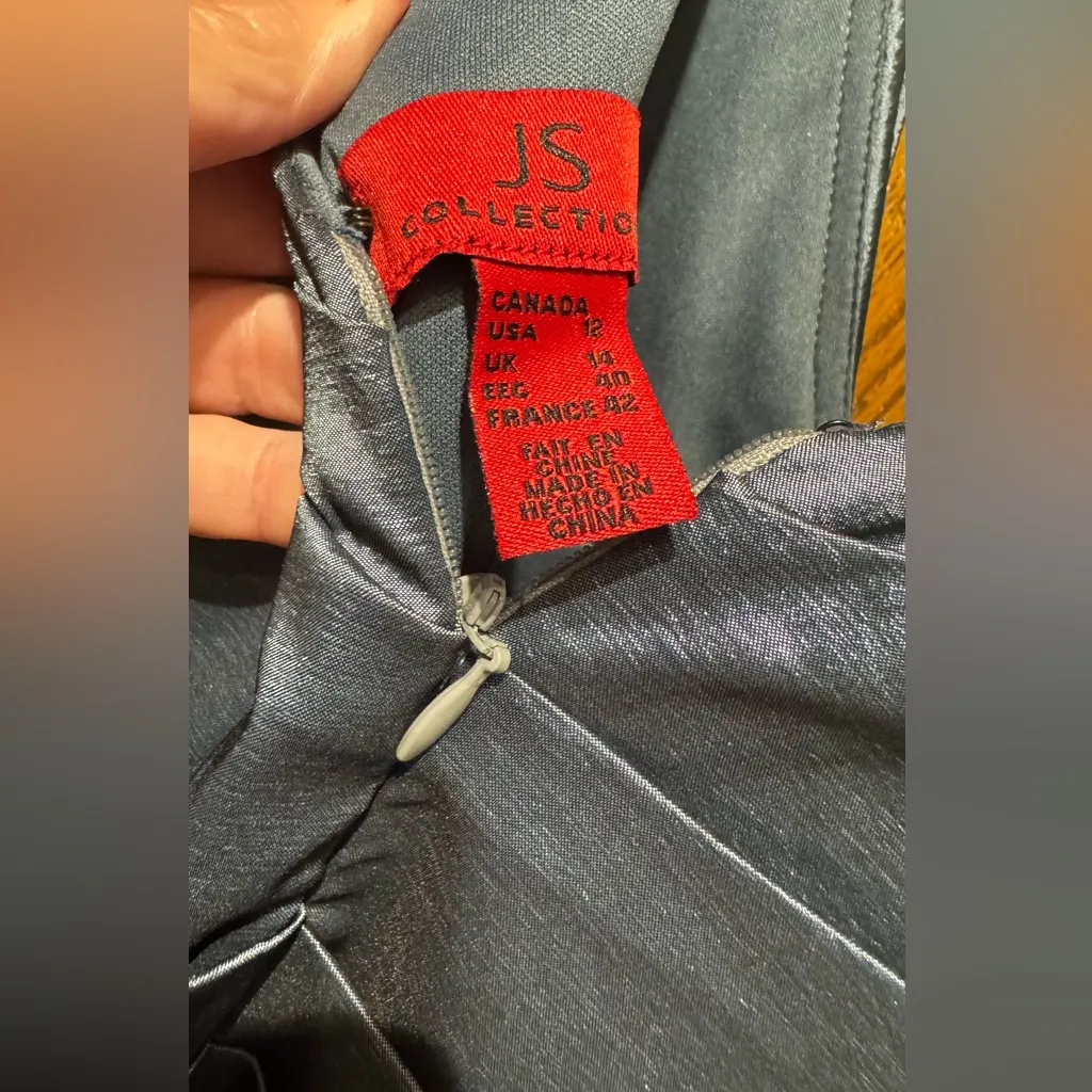 JS Collections Teal  Gown - Image 9