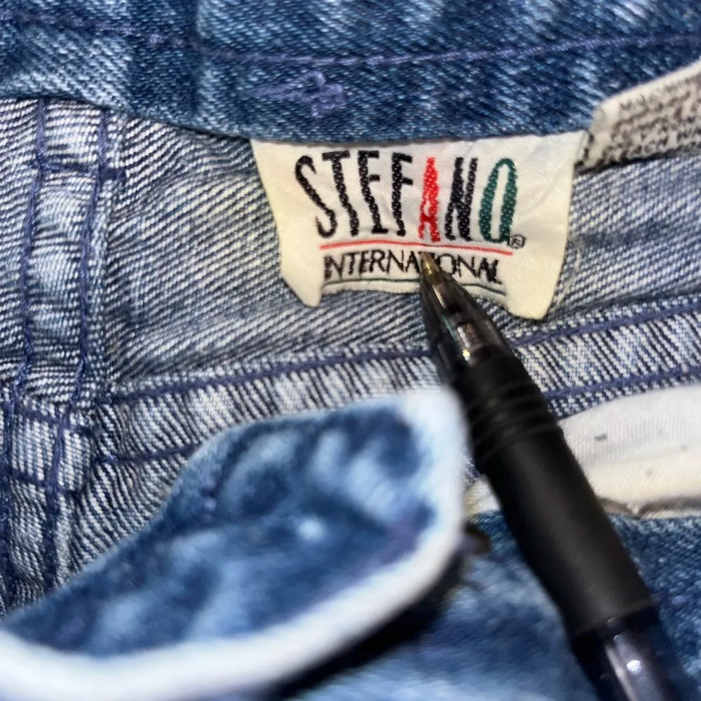 Super Cool Vintage 1980s Stefano High Waist Tapered Leg Jeans! Blue Size 8 - Image 6