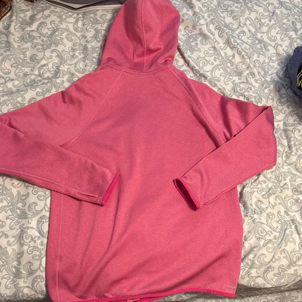 Nike Pink Women's Zip Sweater - Image 4