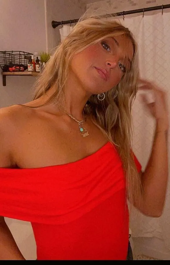 Pretty Red Forever21 Strapless Fold over Ribbed Bodysuit - Image 2