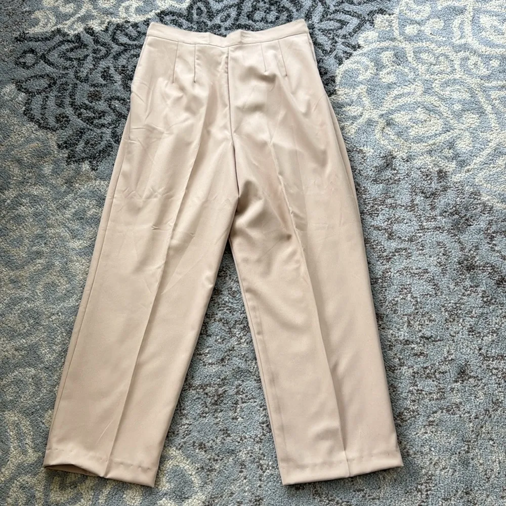 Vintage Georgio Sant’ Angelo Pleated Pants Khaki 10 Tan - Image 9