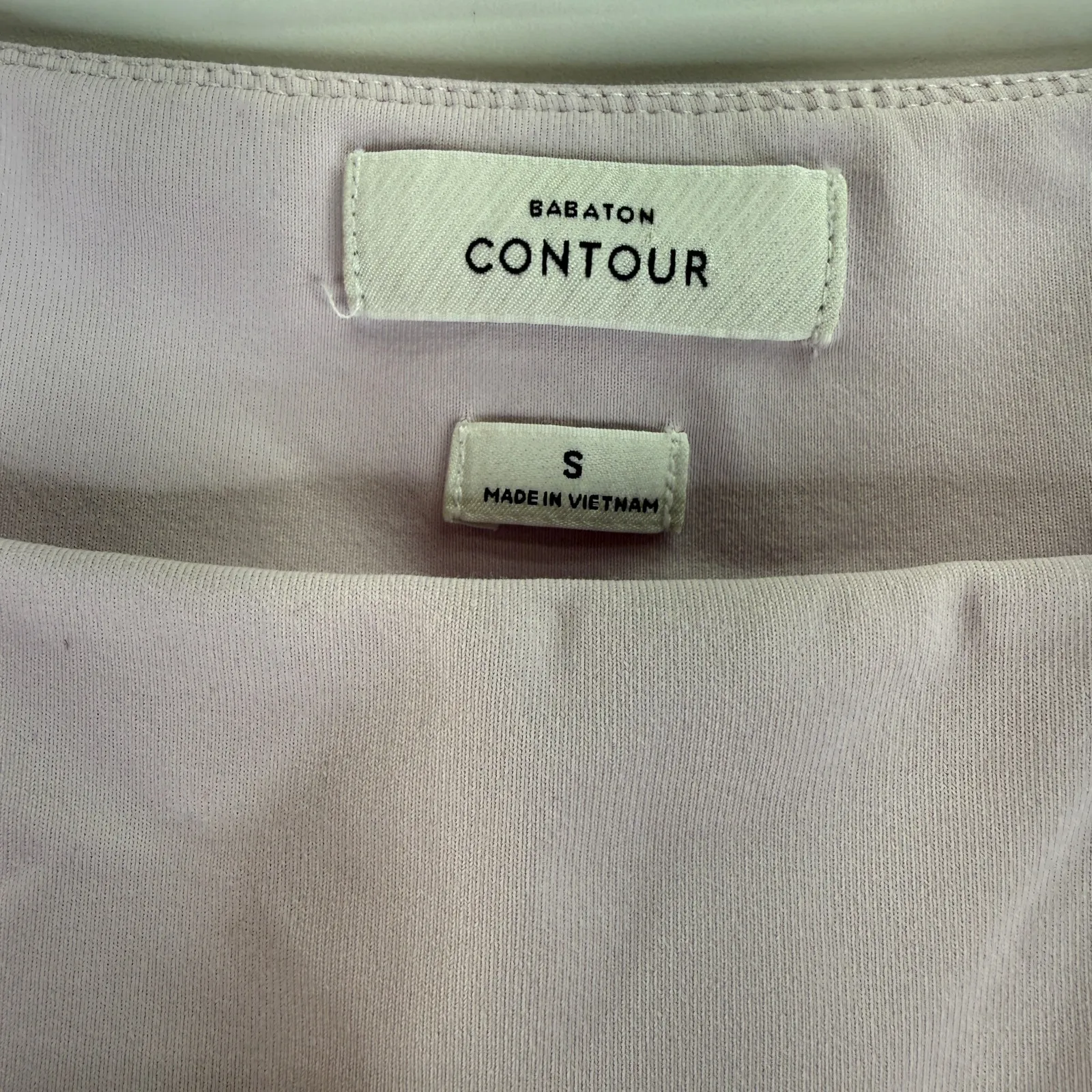 Aritzia Babaton Light Pink Contour Thong Bodysuit Size Small - Image 3