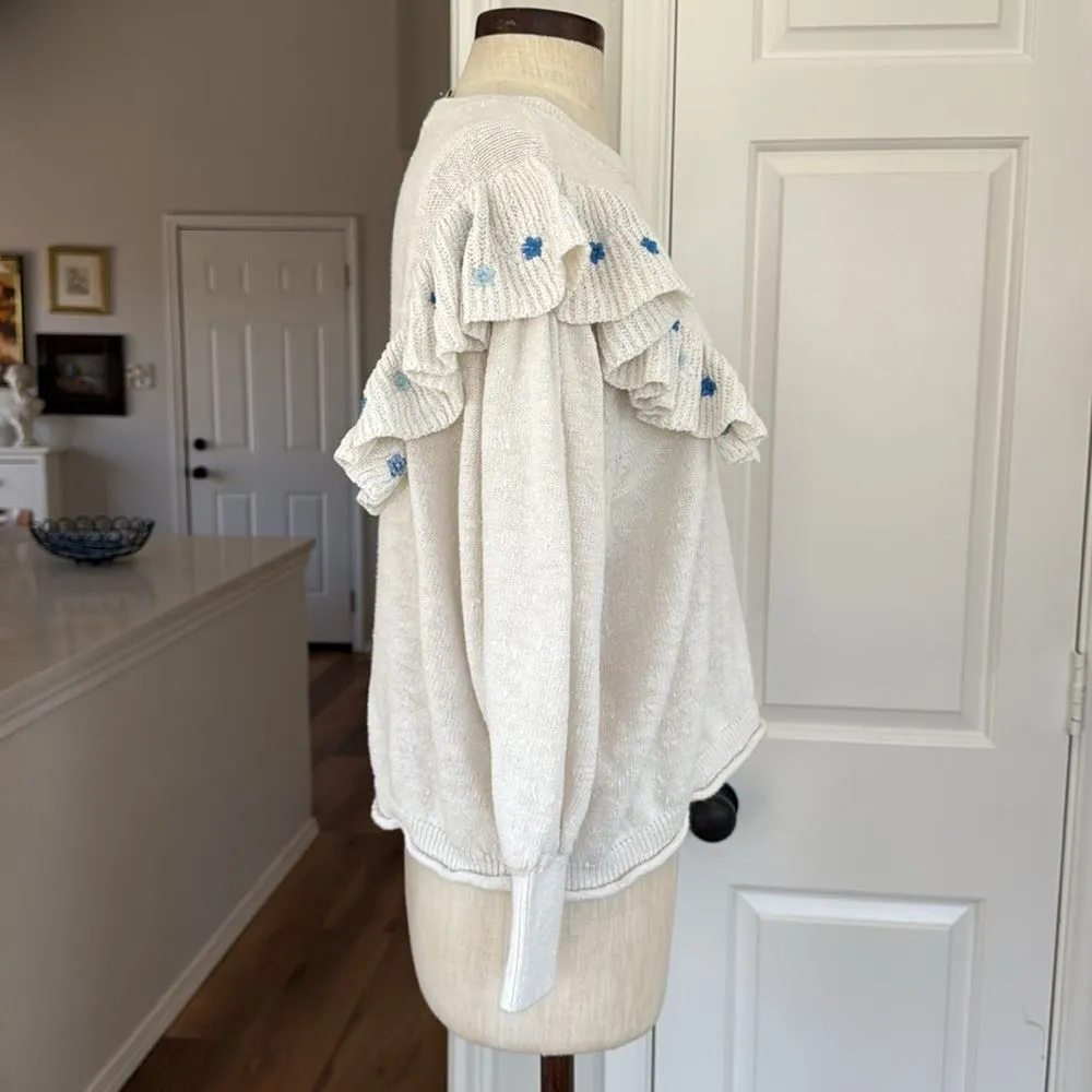 Something Navy  Louise cottagecore ruffle sweater - Image 10