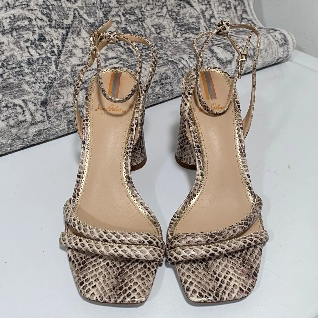 SAM EDELMAN KIA BLOCK HEEL SANDAL Size 6.5 - Image 3