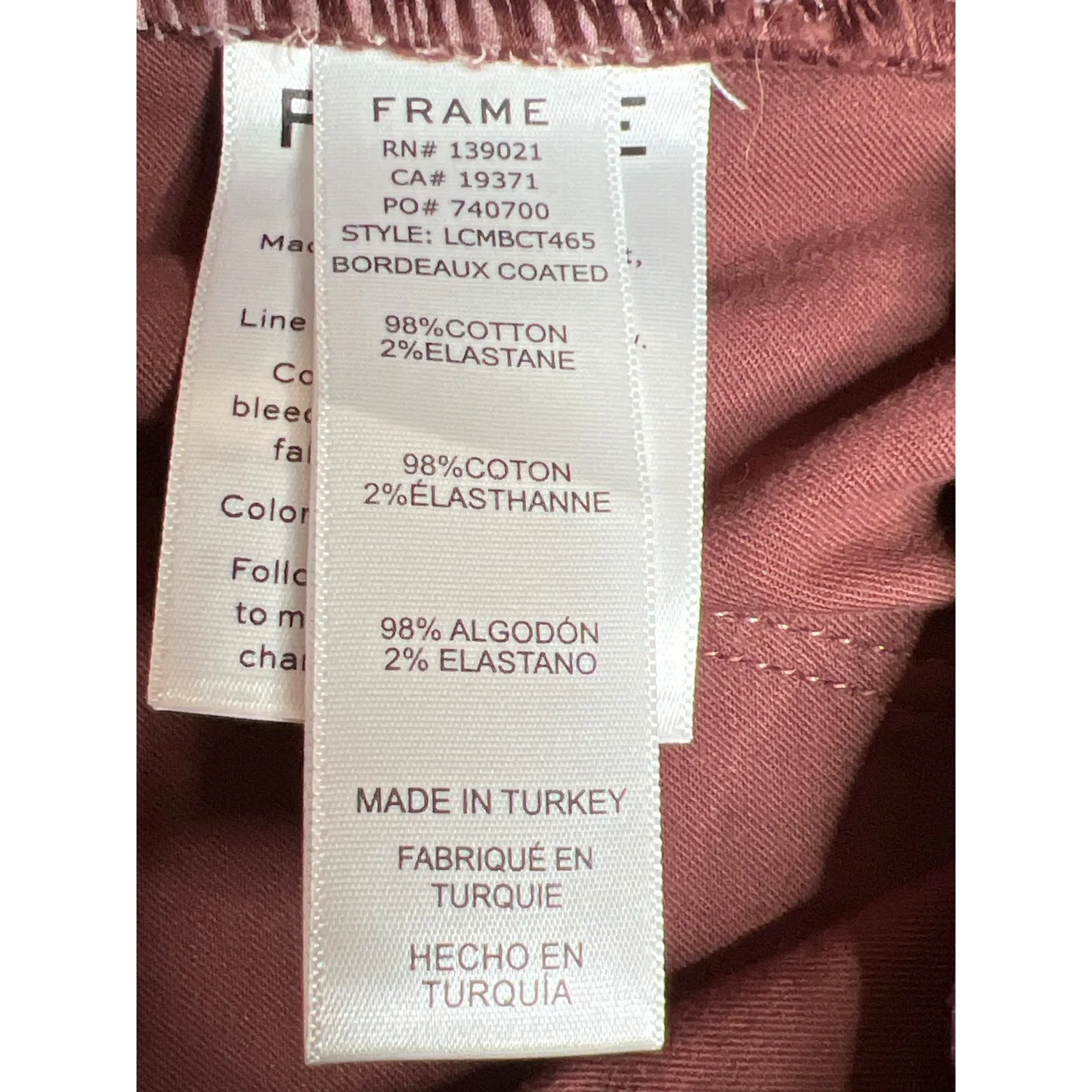 Frame size 34 pants Le Crop Mini Boot zip-fly brown office cocktails dressy - Image 9