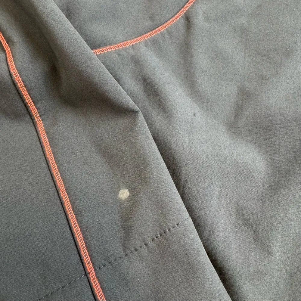 Asics Womens Lightweight Coat Jacket Grey Gray Salmon Coral S SM Small Thumbhole - Image 11