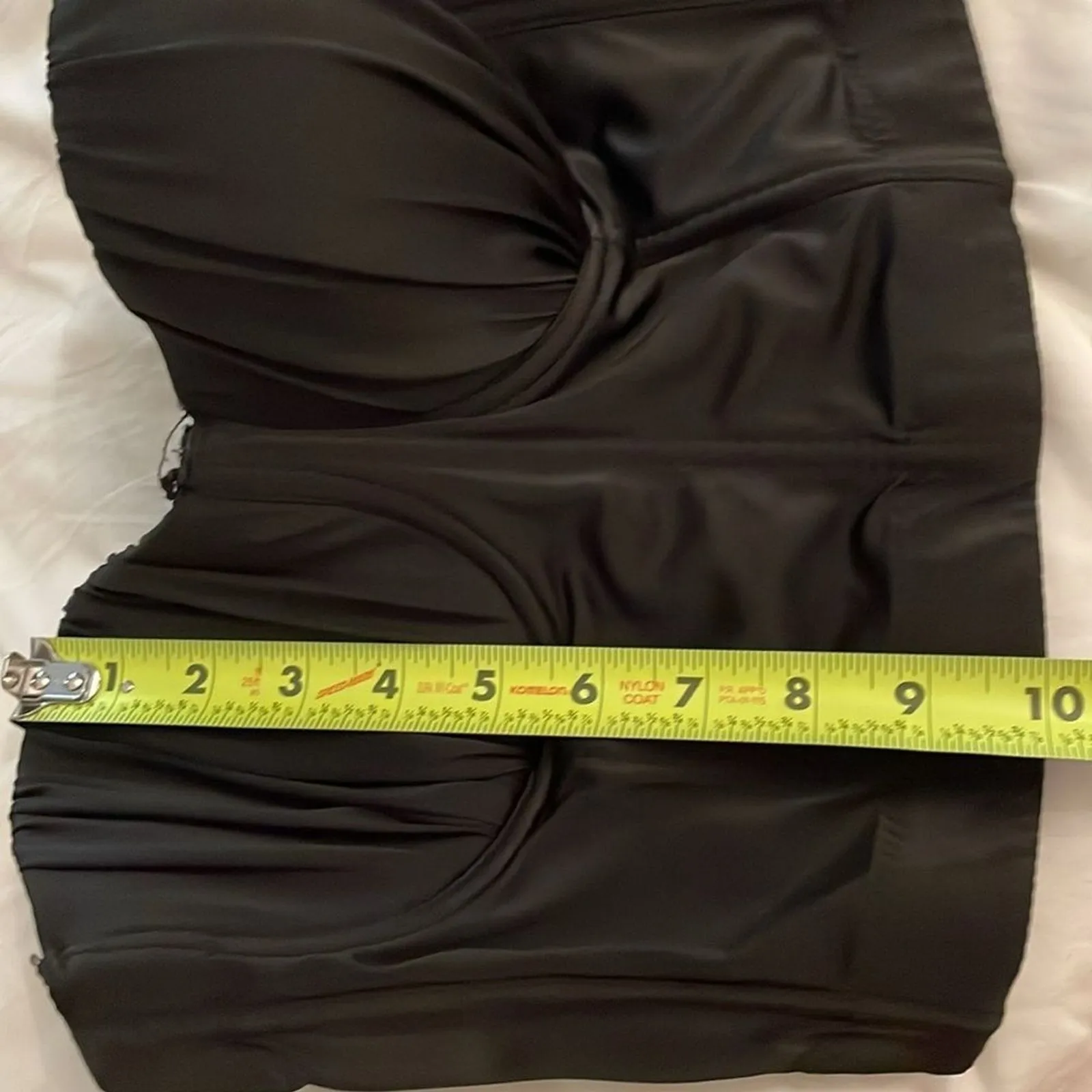 French Kiss Black Strapless Bustier Corset Womens Size Large Underwire Padded - Image 7