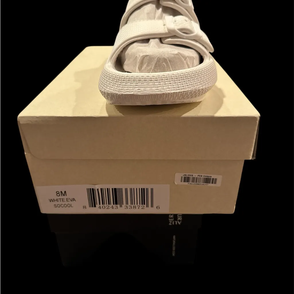 J/SLIDES Cream Beach Slides size 8 - Image 2