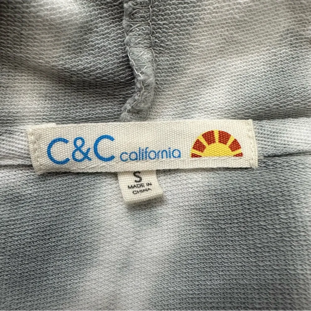 C&C California Boho Tie Dye Twist Front Hoodie Sweatshirt, Sz Small - Image 10