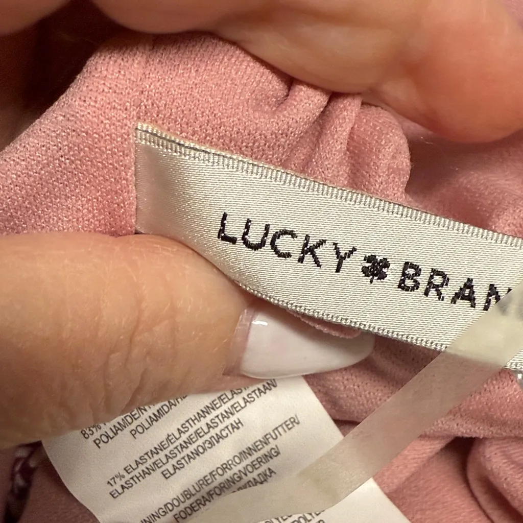 New Lucky Brand Floral Pink One-Piece Swimsuit - Image 8