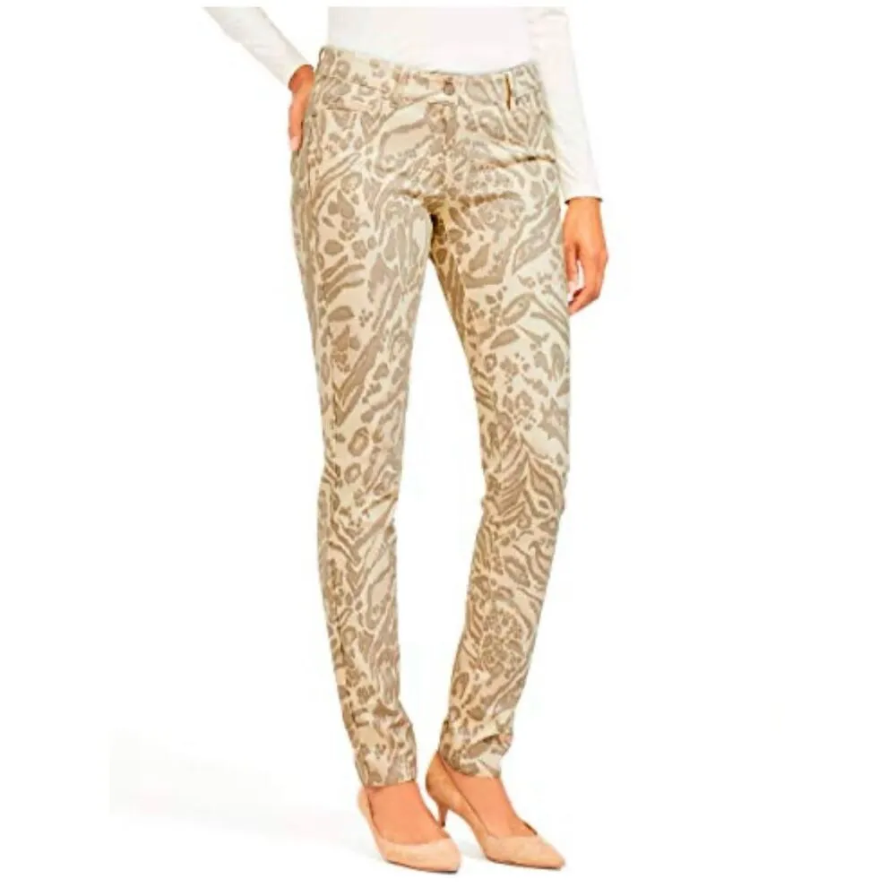 J.McLaughlin leopard animal print skinny jean pant size 12 - Image 2