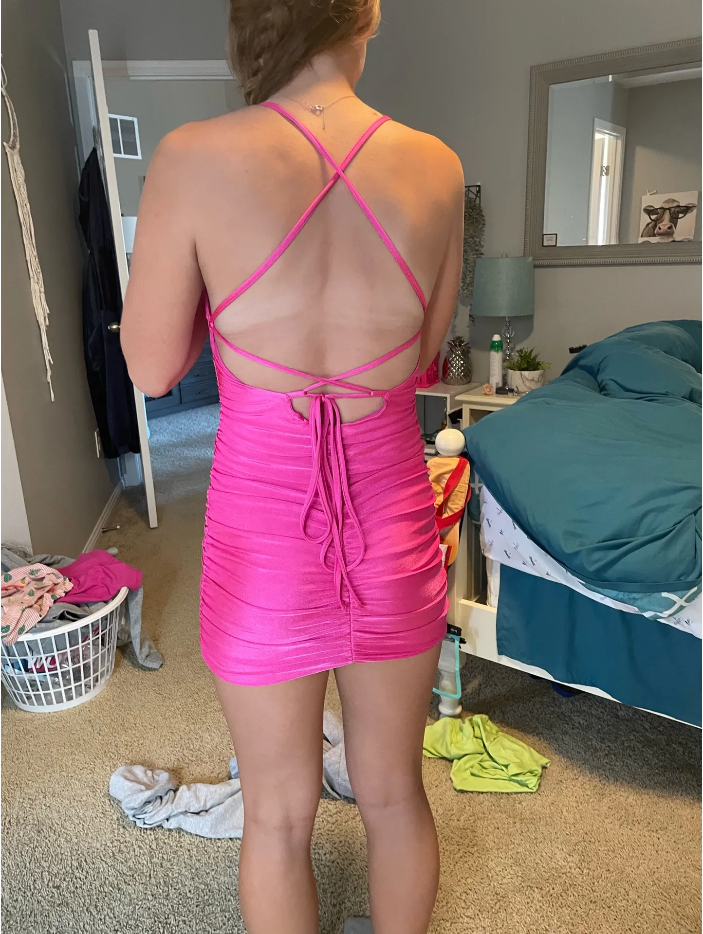 Pink hoco dress - Image 2